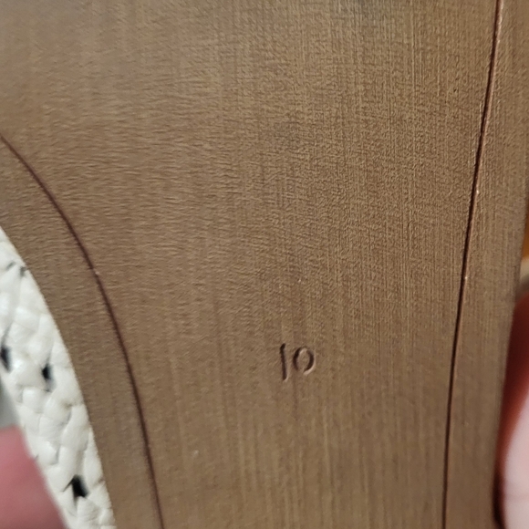 Sam Edelman Lillianna Ivory Woven Leather Pointed Slip On Block Heel Mules Sz 10 - Picture 3 of 13